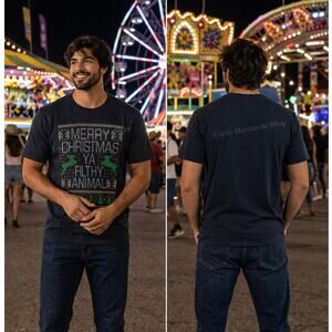 Home Alone Filthy Animal Christmas Graphic T-Shirt Men's XL 46-48